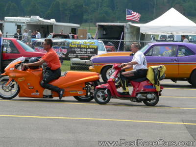 Orange Kawasaki Drag Bike Orange Kawasaki Drag Bike